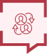 Exchange arrows icon representing dialogue and connection