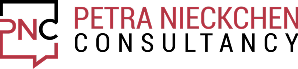 Petra Nieckchen Consultancy logo in black and red