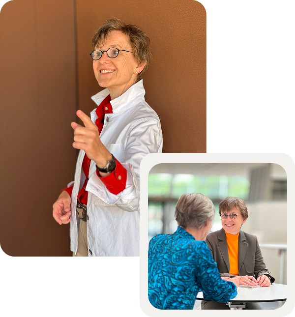 Petra Nieckchen presenting during leadership workshop