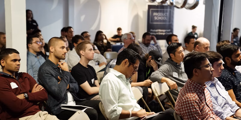 Audience listening during professional workshop